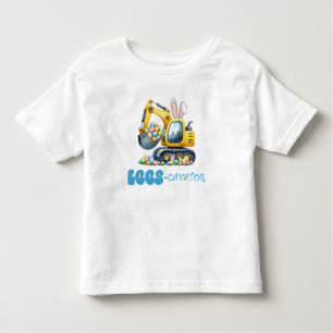 T-shirt Pour Les Tous Petits OEufs de Pâques Bleus Bunny-Cavateur