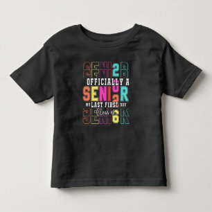 T-shirt Pour Les Tous Petits Officiellement A Senior 2026 Mon Dernier Premier J