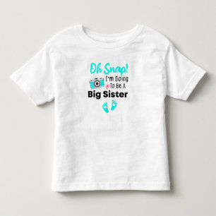 T-shirt Pour Les Tous Petits Oh Snap ! Je vais être une grande sœur Grande Sœur