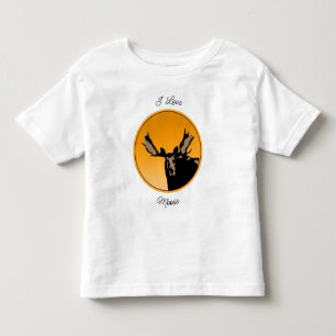 T-shirt Pour Les Tous Petits Oie au coucher du soleil - Art original de la faun