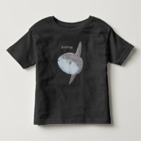 Oiseau de mer mola mola mignonne caricature