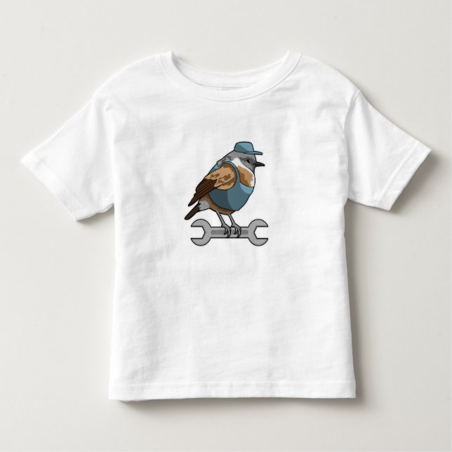 T-shirt Pour Les Tous Petits Oiseau en tireur avec clé (Devant)