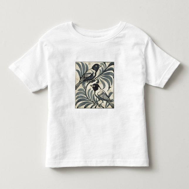 T-shirt Pour Les Tous Petits Oiseaux bleus (la semaine sur le papier) (Devant)