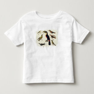 T-shirt Pour Les Tous Petits Oiseaux indigènes, y compris le toucan (centre),
