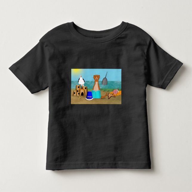T-shirt Pour Les Tous Petits Oliver Le Vacances Plage de l'Otter (Devant)