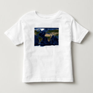 T-shirt Pour Les Tous Petits Ombrage topographique et bathymétrique de la
