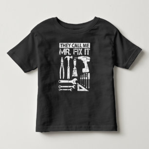 T-shirt Pour Les Tous Petits On M'Appelle M'Appeler M. Réparer C'Est Drôle Hand