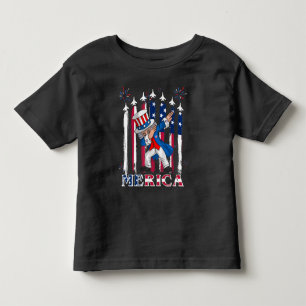 T-shirt Pour Les Tous Petits Oncle patriotique Sam Dabbing 4 juillet