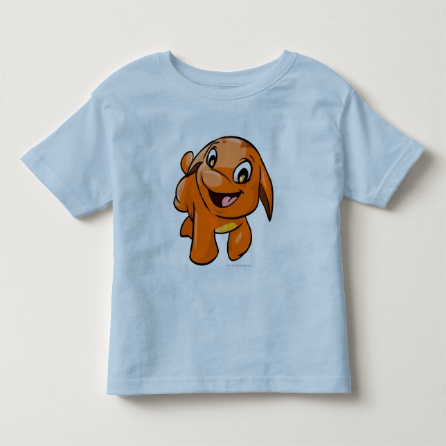 T-shirt Pour Les Tous Petits Orange de Poogle (Devant)
