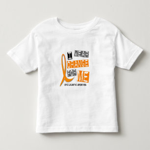 T-shirt Pour Les Tous Petits Orange d'usage de la leucémie I pour MOI 37