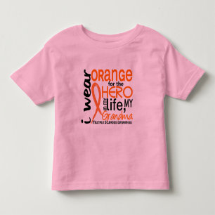 T-shirt Pour Les Tous Petits Orange pour la sclérose en plaques de millisecond