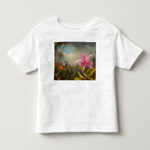 T-shirt Pour Les Tous Petits Orchidée avec deux colibris Heade