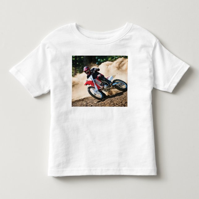 T-shirt Pour Les Tous Petits oreiller de jet de pilote de motocross (Devant)