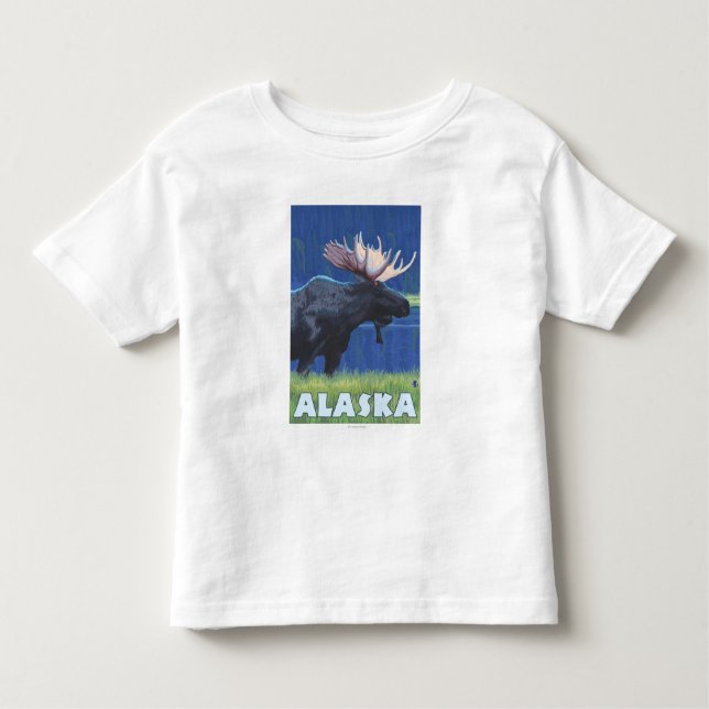 T-shirt Pour Les Tous Petits Orignaux d'AlaskaMoonlight (Devant)