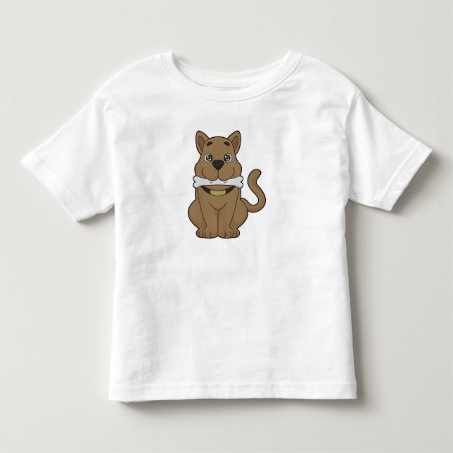 T-shirt Pour Les Tous Petits Os de chien (Devant)
