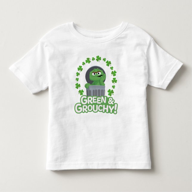 T-shirt Pour Les Tous Petits Oscar | Green & Grouchy ! (Devant)