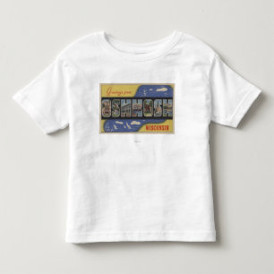 T-shirt Pour Les Tous Petits Oshkosh, le Wisconsin - grandes scènes de lettre