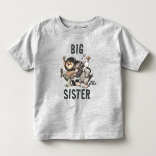 T-shirt Pour Les Tous Petits Où sont les monstres   Grande sœur