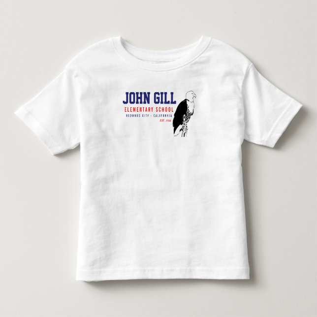 T-shirt Pour Les Tous Petits Ouïe Eagle de John de base (Devant)