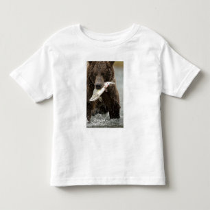 T-shirt Pour Les Tous Petits Ours brun, ou Grizzly côtier, Ursus