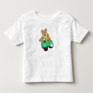 T-shirt Pour Les Tous Petits Ours comme Biker avec Scooter.PNG