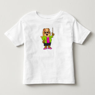 T-shirt Pour Les Tous Petits Ours comme enseignant avec lunettes