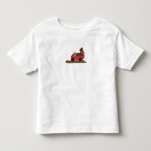 T-shirt Pour Les Tous Petits Ours dans un chariot rouge
