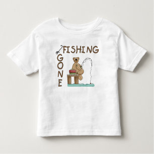 T-shirt Pour Les Tous Petits Ours de pêche allé