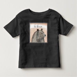 T-shirt Pour Les Tous Petits Ours des boudins   Soyez courageux