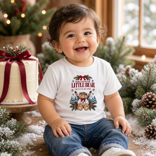 T-shirt Pour Les Tous Petits Ours en peluche d'hiver personnalisé pour le premi