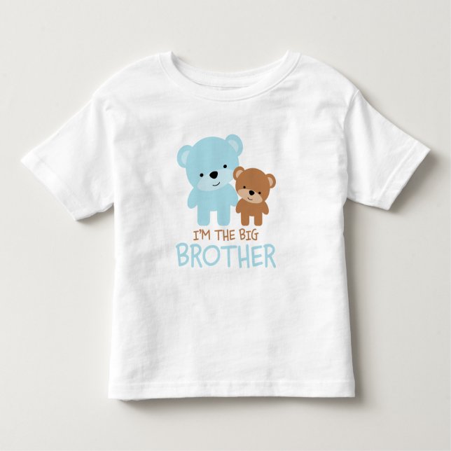 T-shirt Pour Les Tous Petits Ours "Je suis le Big Brother" (Devant)