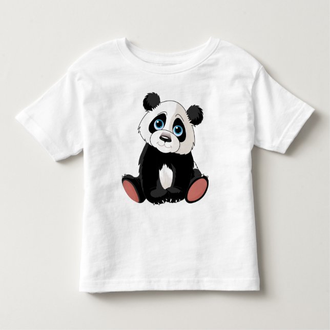 T-shirt Pour Les Tous Petits Ours Panda (Devant)