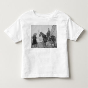 T-shirt Pour Les Tous Petits Ours "rocheux" d'Oglala en chef avec le blanc