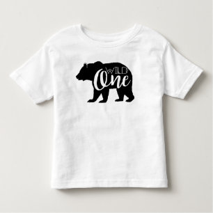 T-shirt Pour Les Tous Petits Ours sauvage   Première fête d'anniversaire