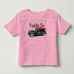 T-shirt Pour Les Tous Petits Paddle On Classic Car Design - Toddler Fine Jersey