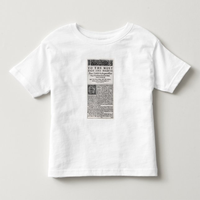 T-shirt Pour Les Tous Petits Page de dévouement dans 'le Bible saint (Devant)