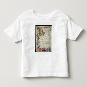 T-shirt Pour Les Tous Petits Page de notation musicale avec historiated