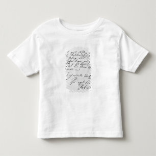 T-shirt Pour Les Tous Petits Page de texte avec sa signature