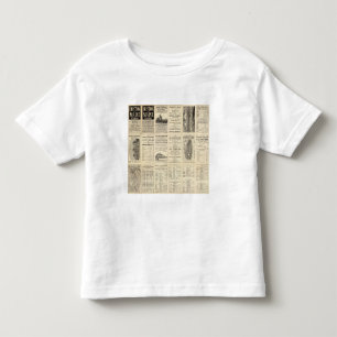 T-shirt Pour Les Tous Petits Page des textes de chemin de fer de Boston et du