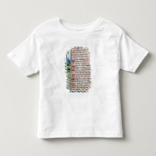 T-shirt Pour Les Tous Petits Page du texte latin avec la frontière
