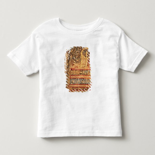 T-shirt Pour Les Tous Petits Page initiale des évangiles de Lichfield, c.720 (Devant)