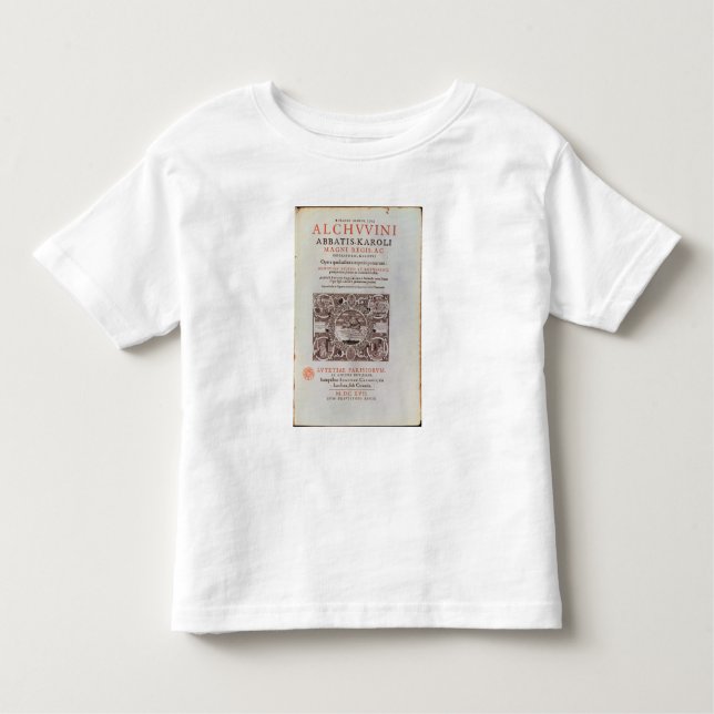 T-shirt Pour Les Tous Petits Page titre de 'Abbatis Karoli Magni REGIS (Devant)