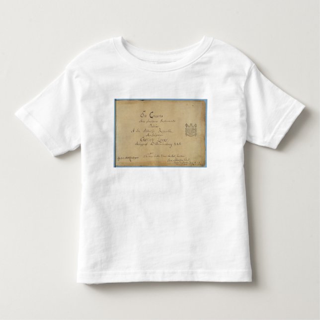 T-shirt Pour Les Tous Petits Page titre des 'concerts de Brandebourg (Devant)