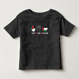 T-shirt Pour Les Tous Petits paix amour palestine -liberté pour les palestinien
