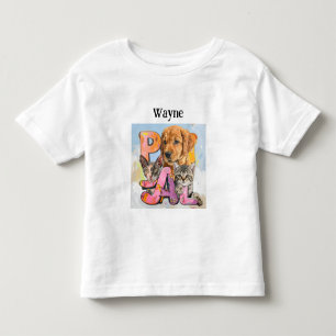 T-shirt Pour Les Tous Petits Pal Chien et Chats Plus Nom Personnalisé