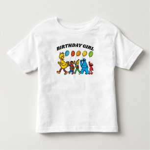 T-shirt Pour Les Tous Petits Pal de rue Sésame   Anniversaire Fille Anniversair