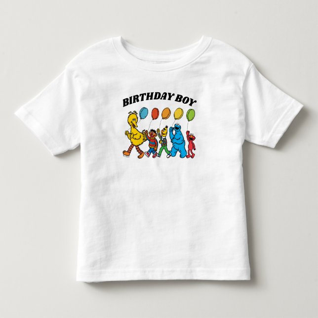 T-shirt Pour Les Tous Petits Pal de rue Sésame | Anniversaire Jour d'anniversai (Devant)