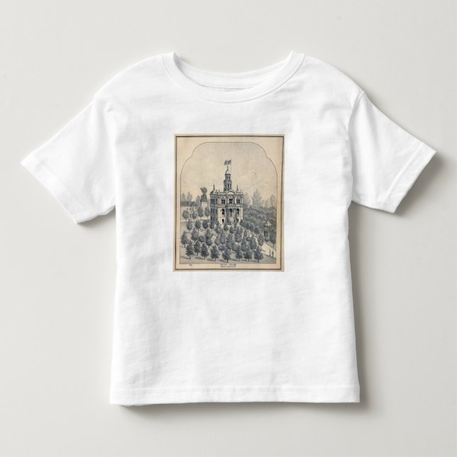T-shirt Pour Les Tous Petits Palais de justice, Fresno (Devant)