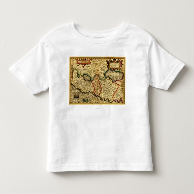 T-shirt Pour Les Tous Petits PalestineCarte panoramiquePalestine 5 (Devant)