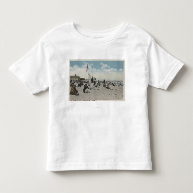 T-shirt Pour Les Tous Petits Palm Beach, FL - l'heure de natation (Devant)